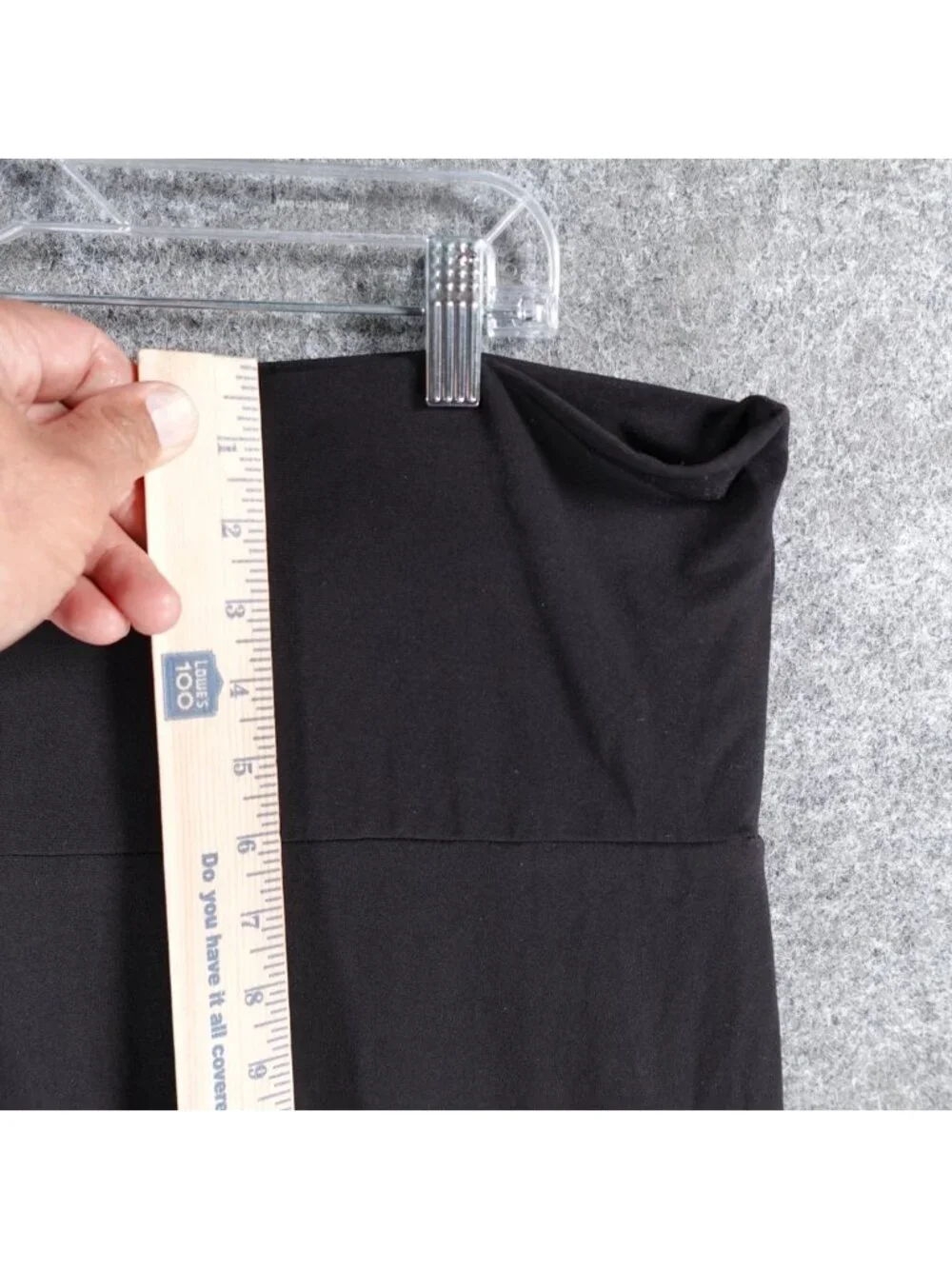 Collections ETC Maxi Skirt Womens XL R Black High-Waisted Jersey Stretch Pull On